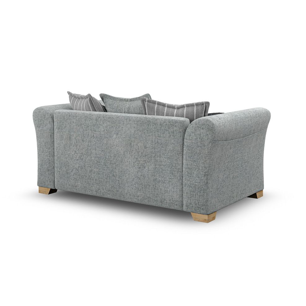 Milldale 2 Seater Pillow Back Sofa in Milo Pewter Fabric with Grey Scatters 5