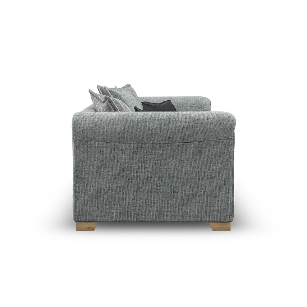 Milldale 2 Seater Pillow Back Sofa in Milo Pewter Fabric with Grey Scatters 7