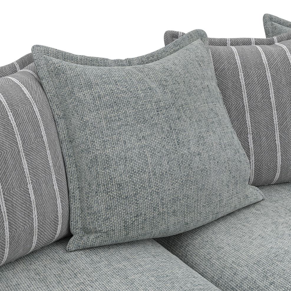 Milldale 2 Seater Pillow Back Sofa in Milo Pewter Fabric with Grey Scatters 12