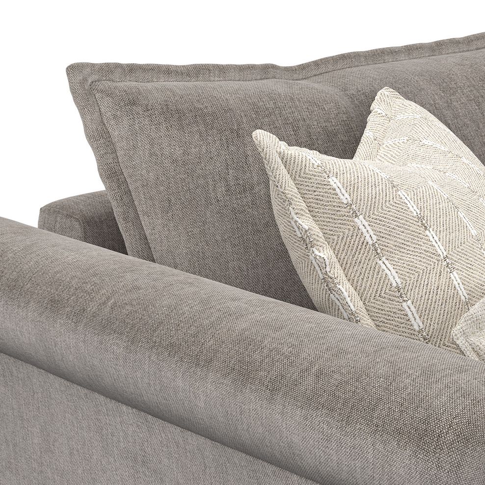 Milldale 2 Seater Sofa in Garda Acier Fabric with Linen Scatters 10