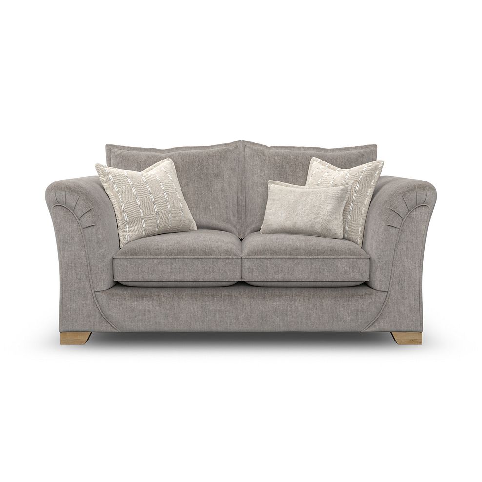 Milldale 2 Seater Sofa in Garda Acier Fabric with Linen Scatters 4