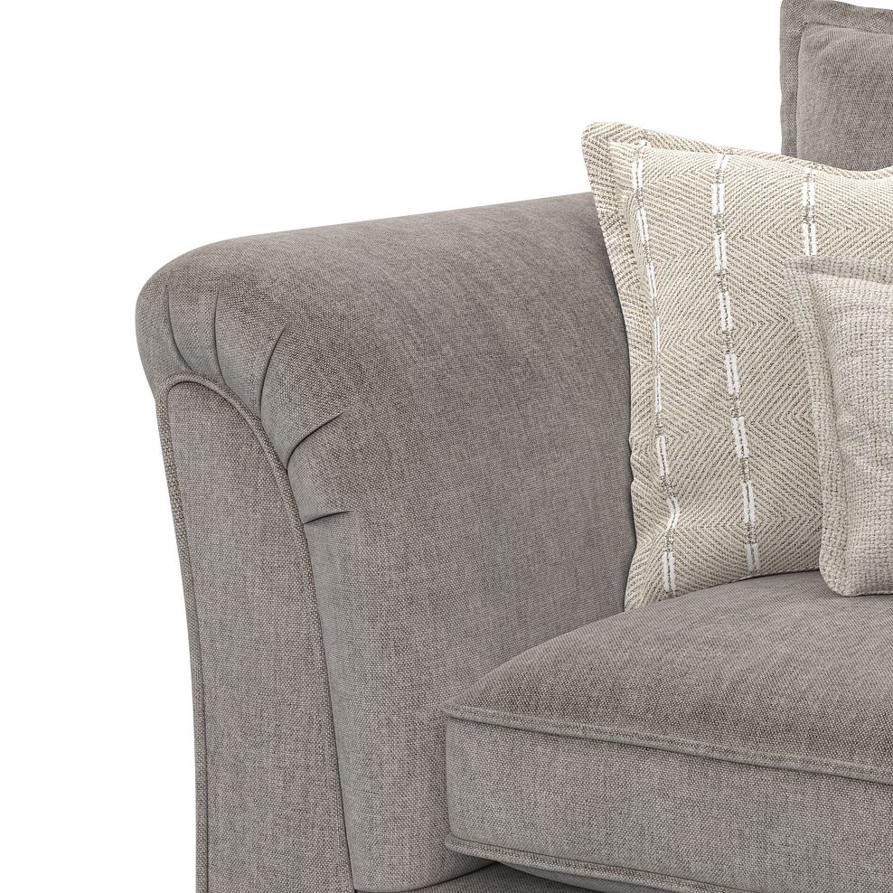Milldale 2 Seater Sofa in Garda Acier Fabric with Linen Scatters 9