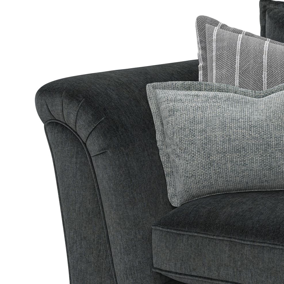 Milldale 2 Seater Sofa in Garda Carbon Fabric with Grey Scatters 6