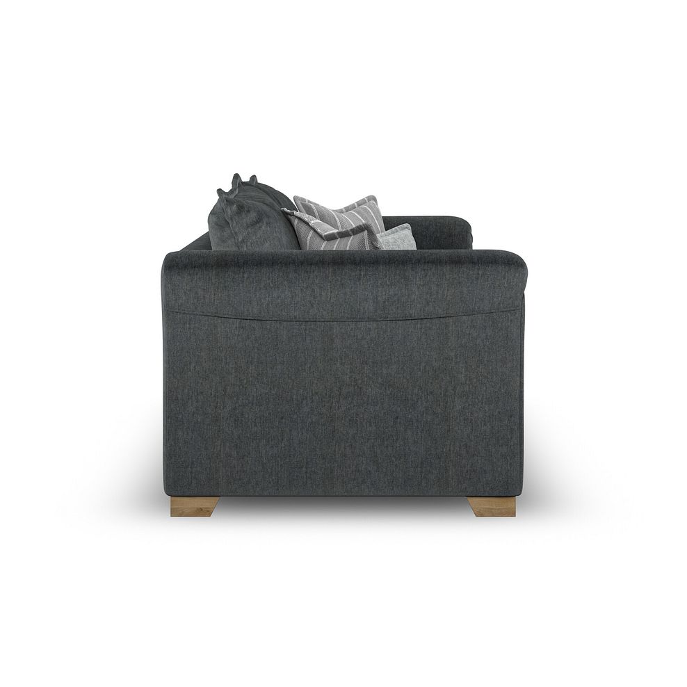 Milldale 2 Seater Sofa in Garda Carbon Fabric with Grey Scatters 7