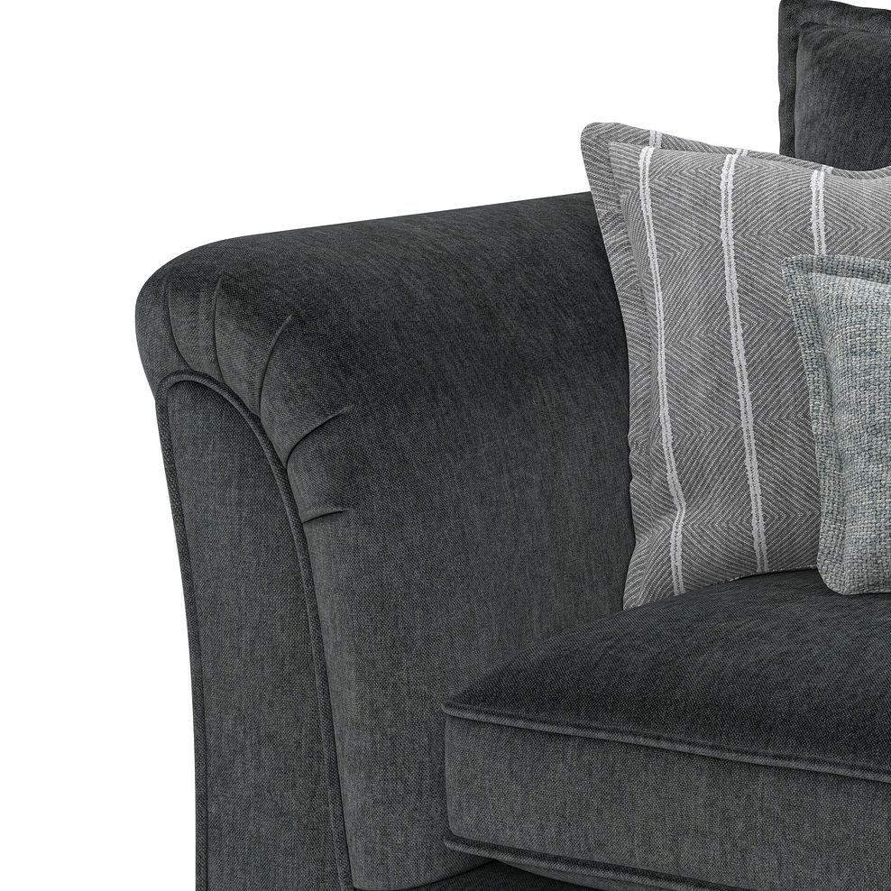 Milldale 2 Seater Sofa in Garda Carbon Fabric with Grey Scatters 9