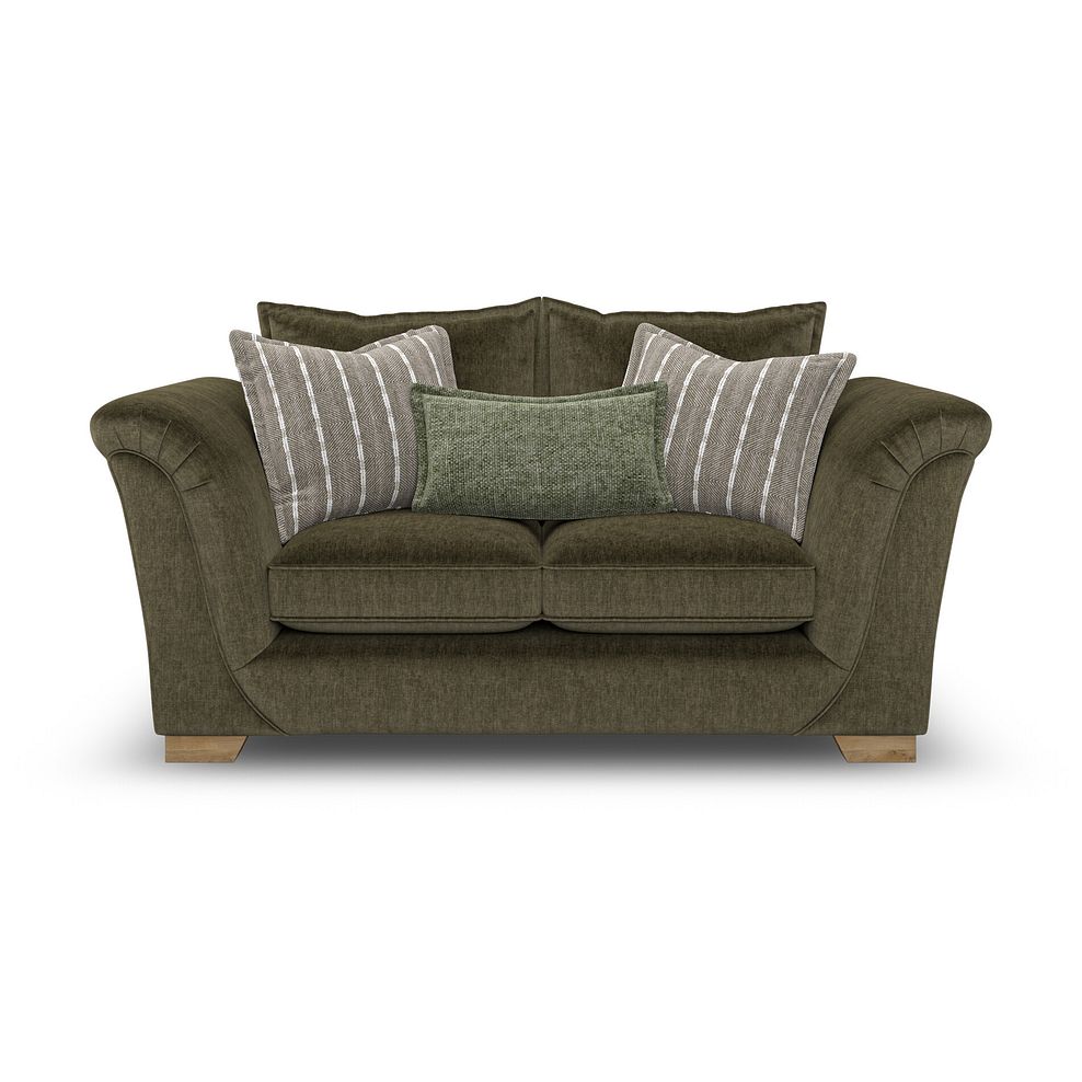 Milldale 2 Seater Sofa in Garda Seaweed Fabric with Earth Scatters 2