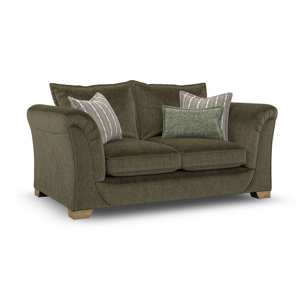 Milldale 2 Seater Sofa in Garda Seaweed Fabric with Earth Scatters 6
