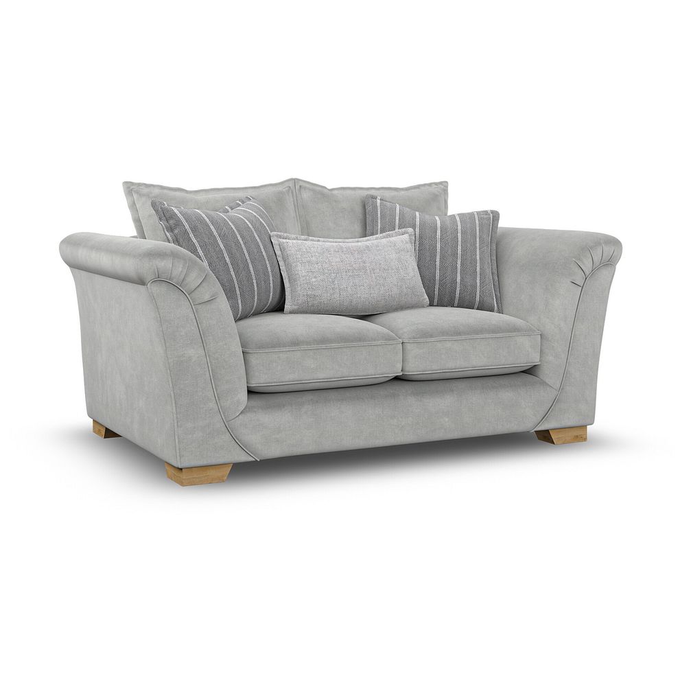 Milldale 2 Seater Sofa in Garda Showers Fabric with Grey Scatters 1
