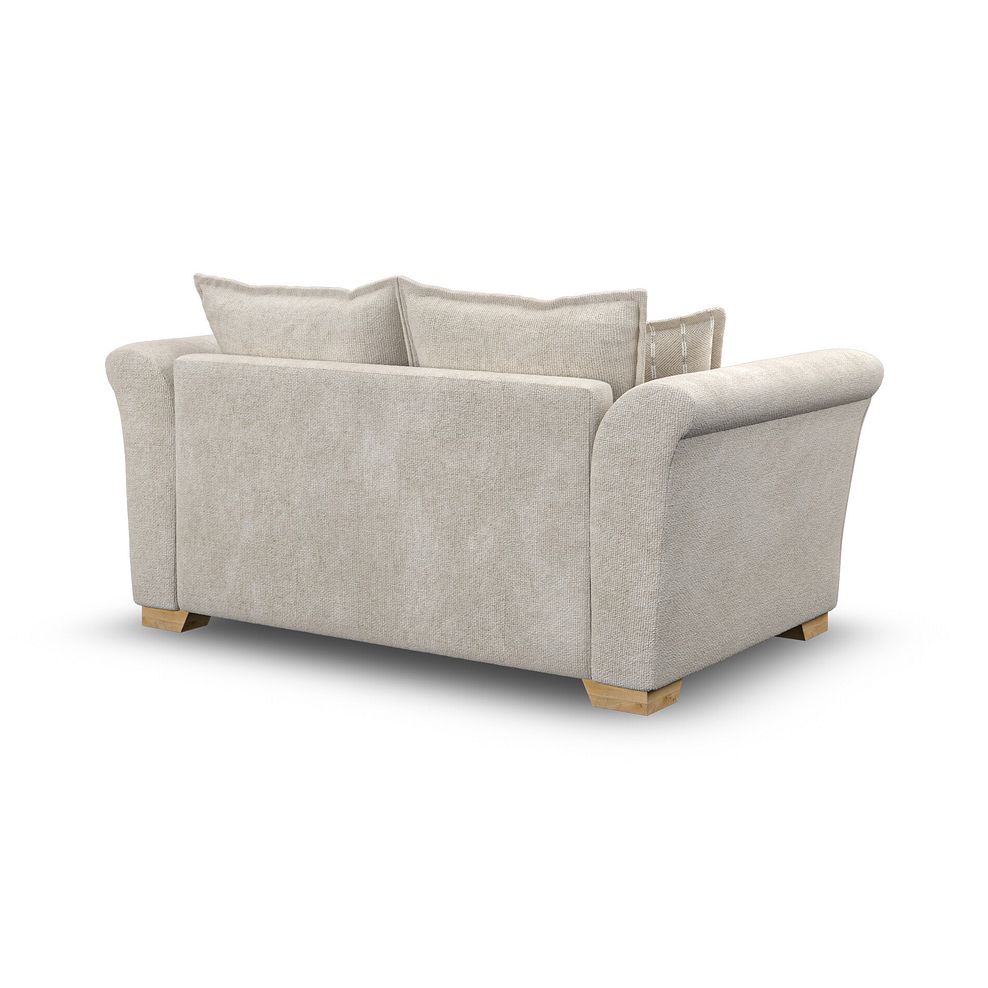 Milldale 2 Seater Sofa in Milo Cream Fabric with Linen Scatters 3