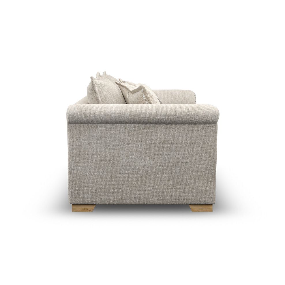 Milldale 2 Seater Sofa in Milo Cream Fabric with Linen Scatters 5