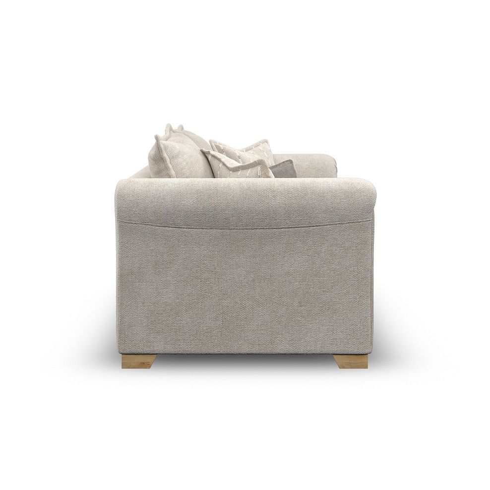 Milldale 2 Seater Sofa in Milo Cream Fabric with Linen Scatters 7