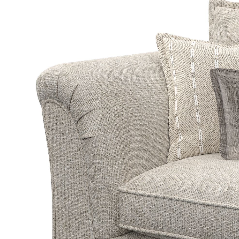 Milldale 2 Seater Sofa in Milo Cream Fabric with Linen Scatters 9