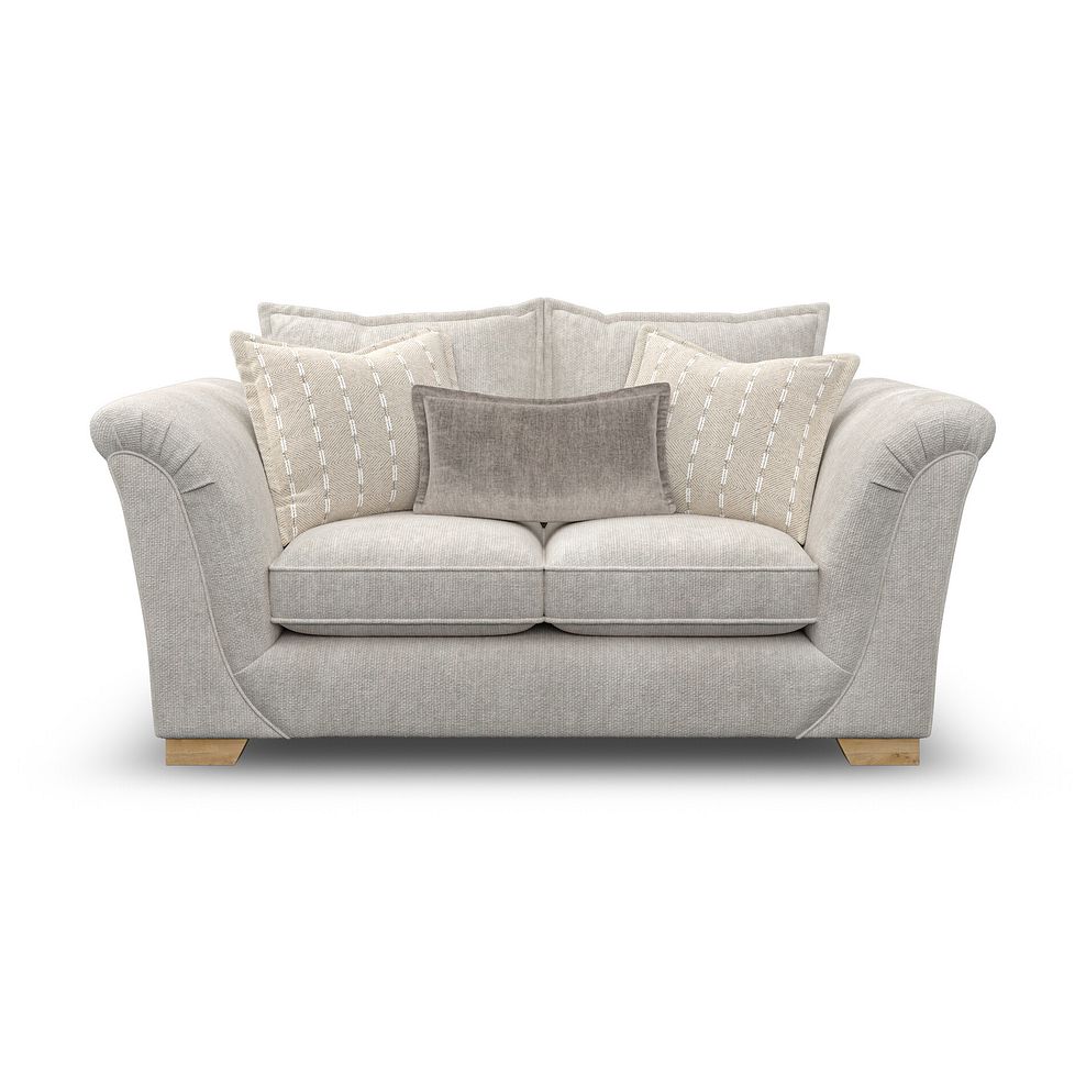Milldale 2 Seater Sofa in  Milo Ivory Fabric with Linen Scatters 2