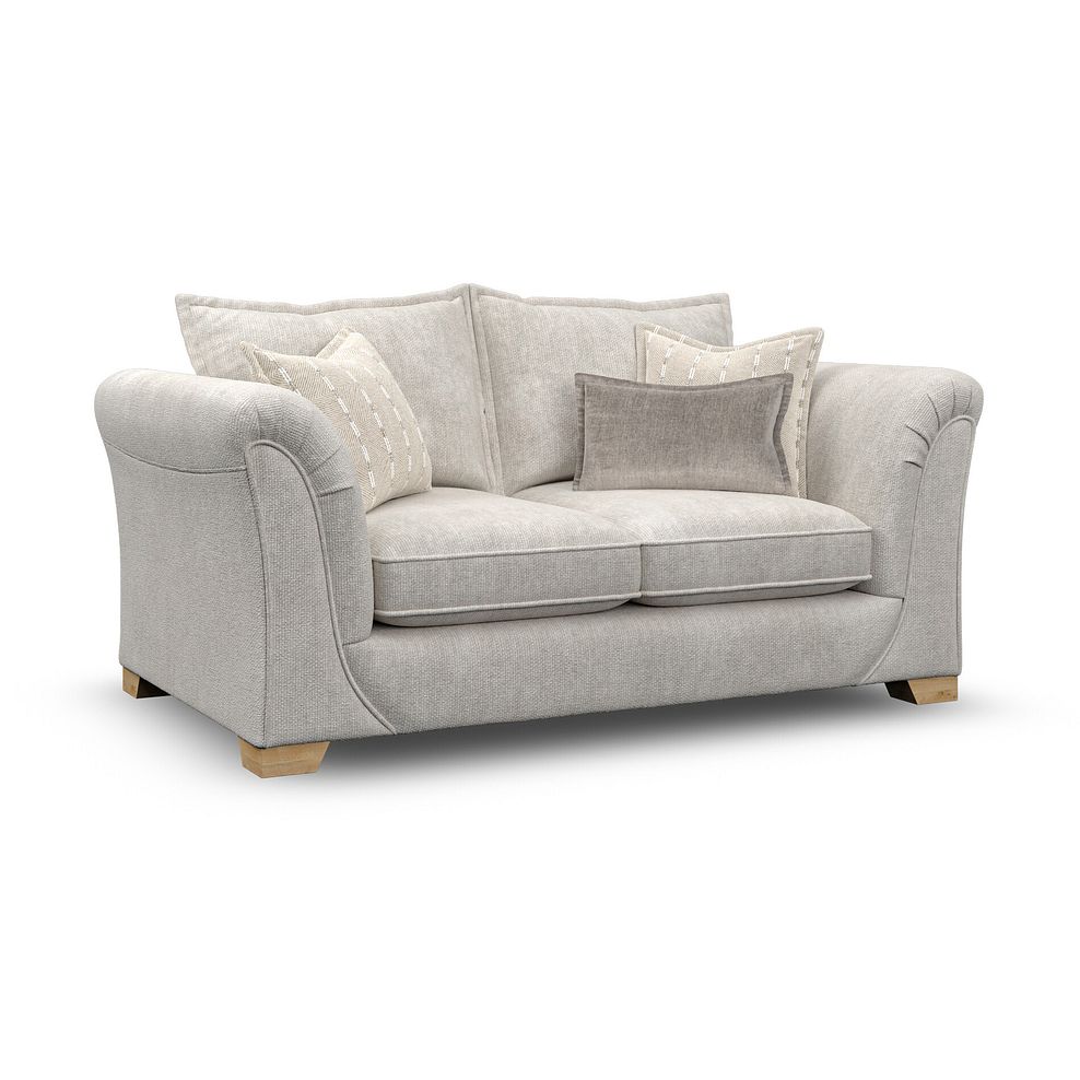 Milldale 2 Seater Sofa in  Milo Ivory Fabric with Linen Scatters 3
