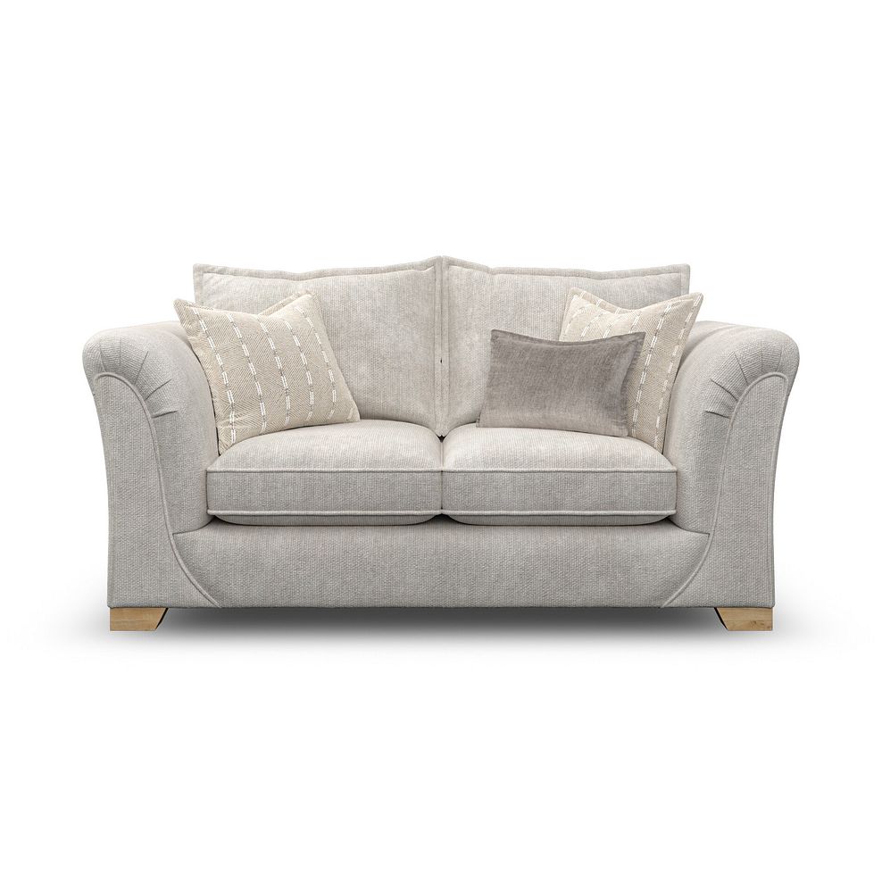 Milldale 2 Seater Sofa in  Milo Ivory Fabric with Linen Scatters 4