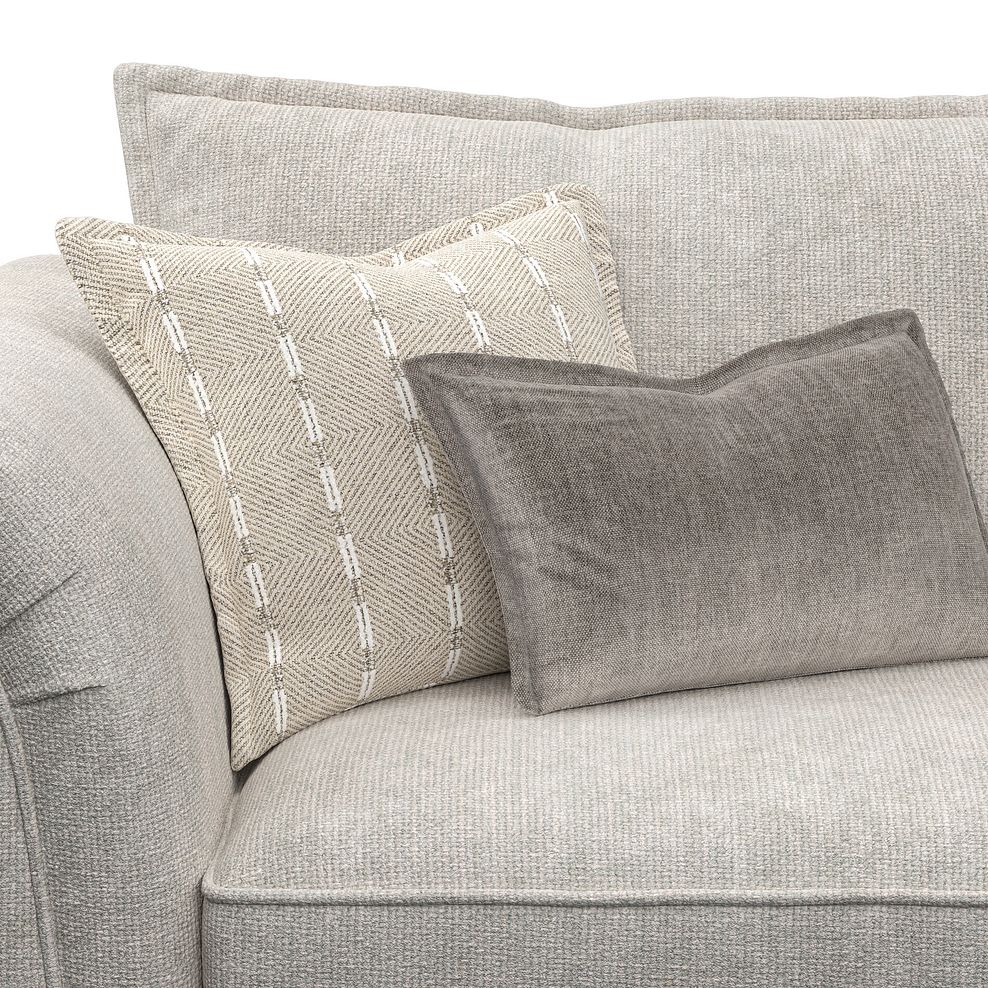 Milldale 2 Seater Sofa in  Milo Ivory Fabric with Linen Scatters 8