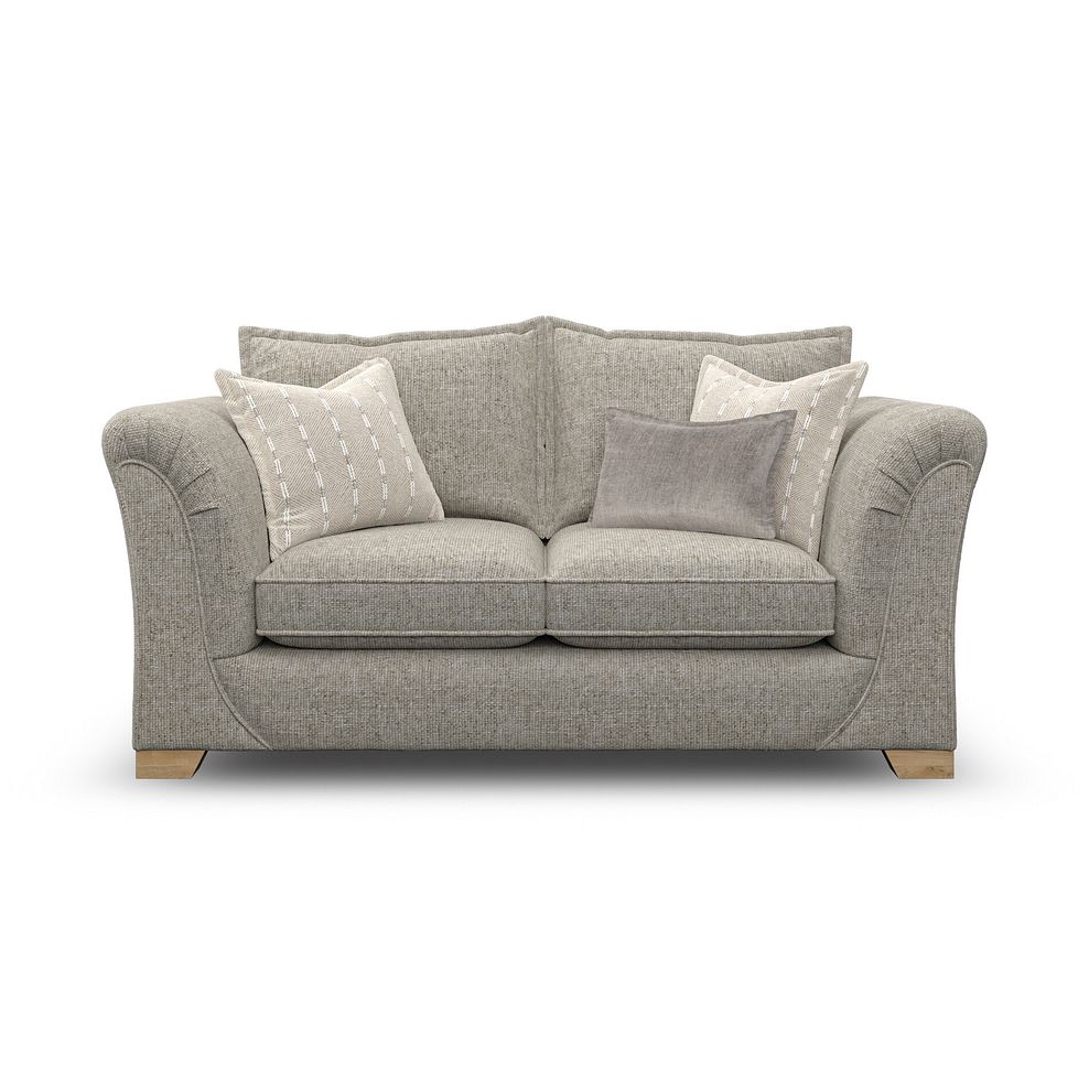 Milldale 2 Seater Sofa in Milo Mink Fabric with Linen Scatters 4