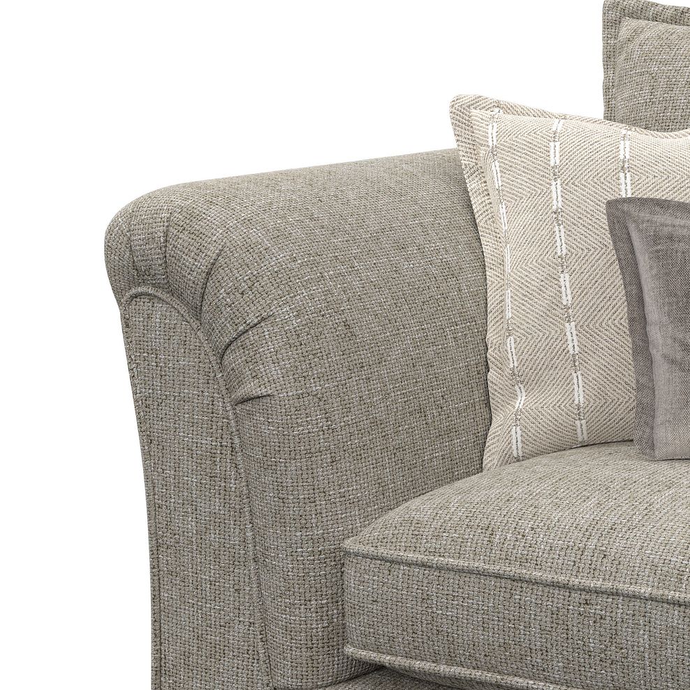 Milldale 2 Seater Sofa in Milo Mink Fabric with Linen Scatters 9