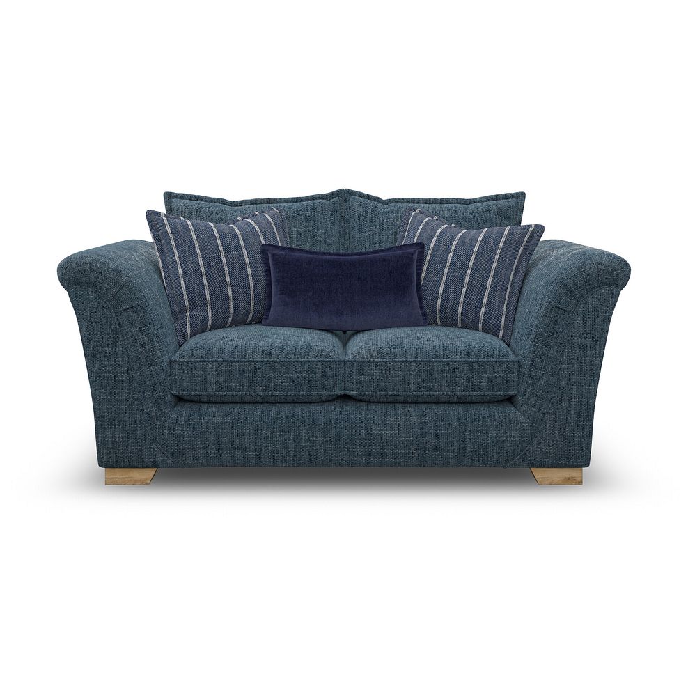Milldale 2 Seater Sofa in  Milo Navy Fabric with Navy Scatters 2