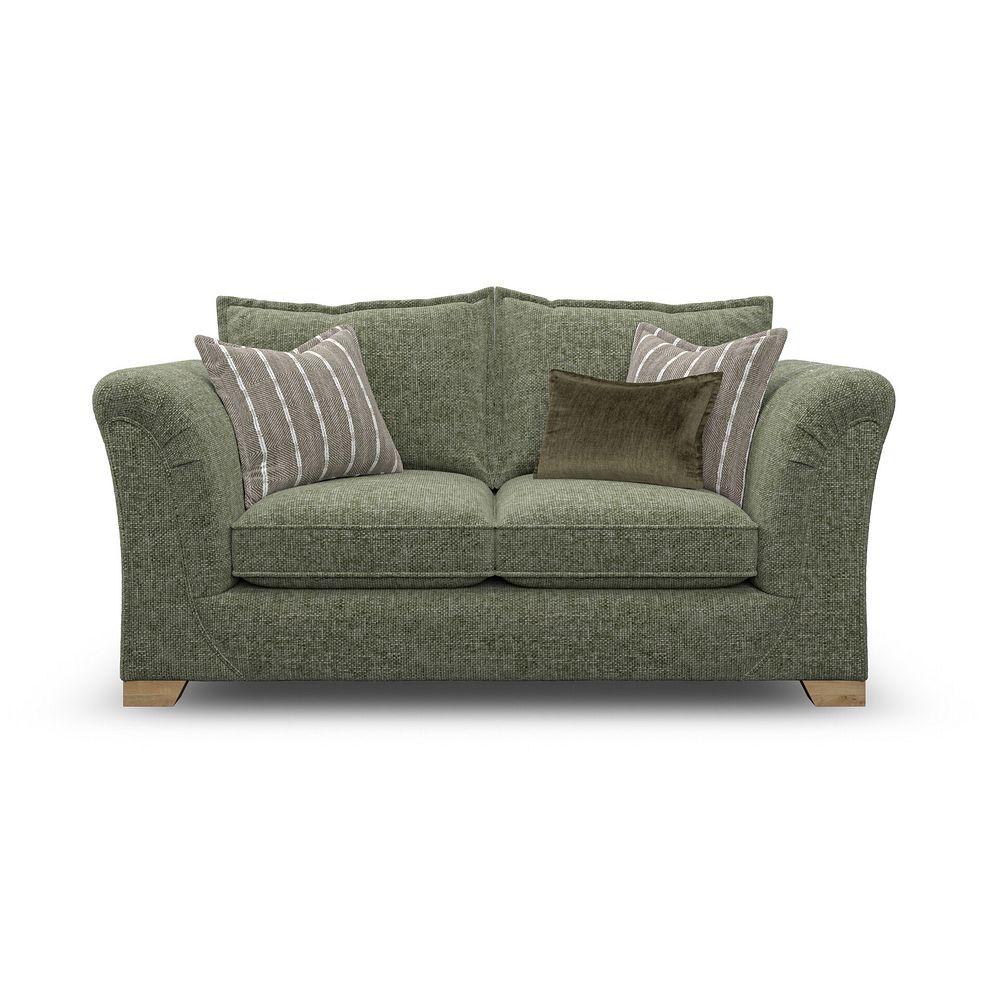 Milldale 2 Seater Sofa in Milo Olive Fabric with Earth Scatters 4