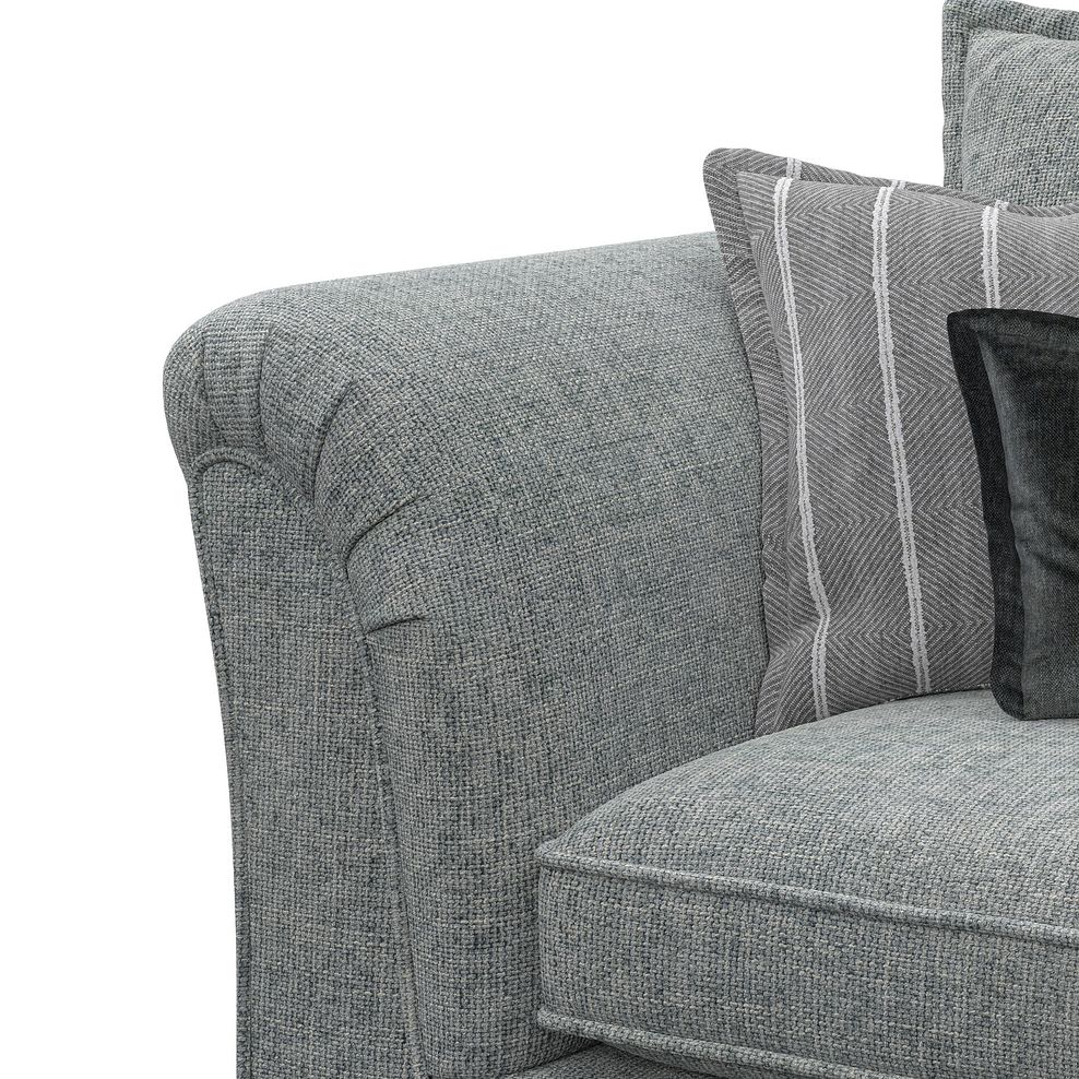 Milldale 2 Seater Sofa in Milo Pewter Fabric with Grey Scatters 9