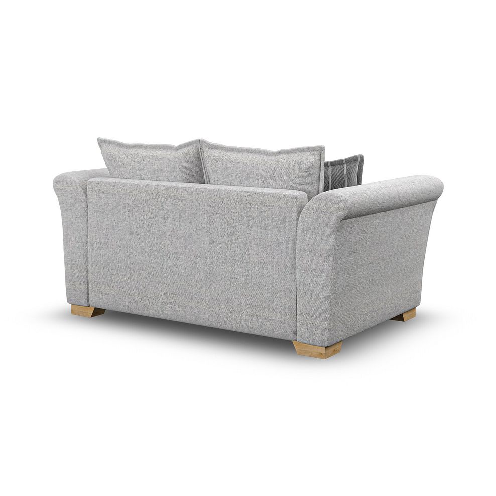 Milldale 2 Seater Sofa in Milo Silver Fabric with Grey Scatters 3