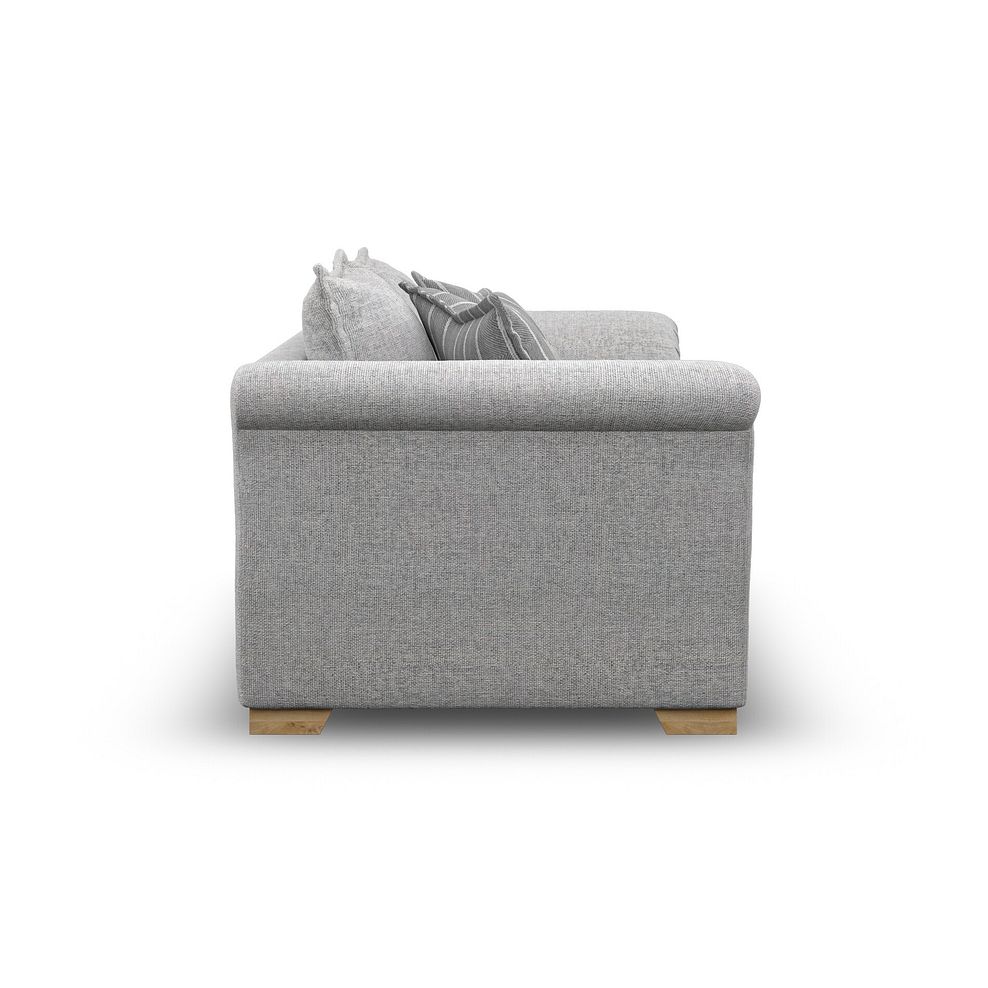 Milldale 2 Seater Sofa in Milo Silver Fabric with Grey Scatters 5