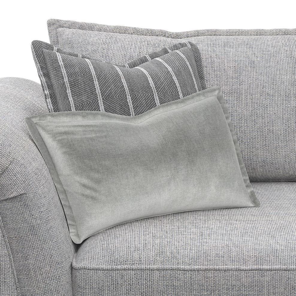 Milldale 2 Seater Sofa in Milo Silver Fabric with Grey Scatters 8