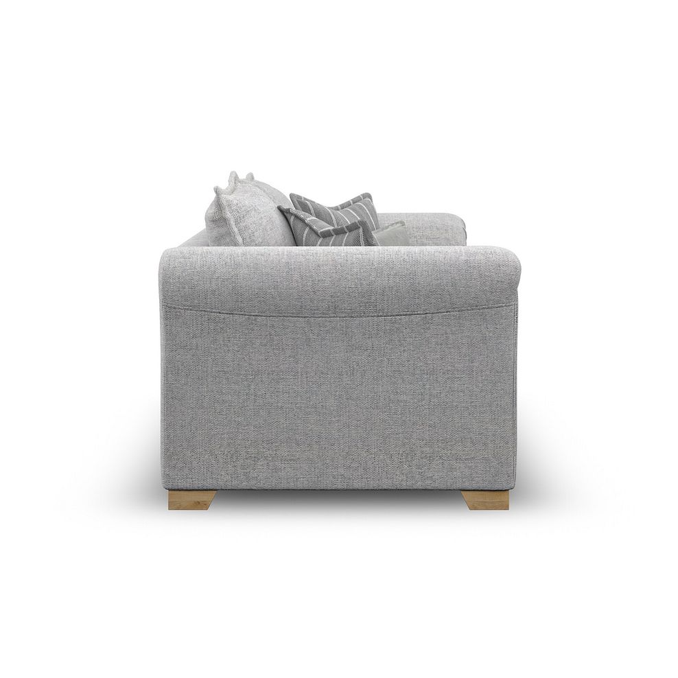 Milldale 2 Seater Sofa in Milo Silver Fabric with Grey Scatters 7