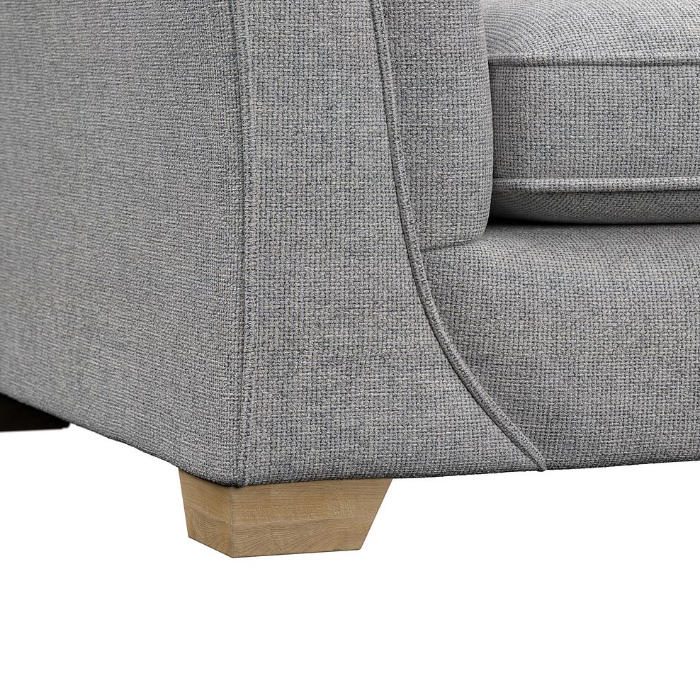 Milldale 2 Seater Sofa in Milo Silver Fabric with Grey Scatters 11