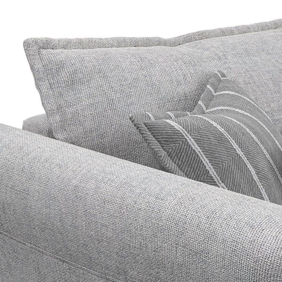 Milldale 2 Seater Sofa in Milo Silver Fabric with Grey Scatters 12