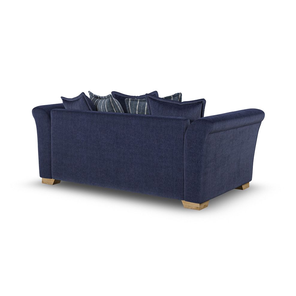 Milldale 3 Seater Pillow Back Sofa in Garda Atomic Fabric with Navy Scatters 3