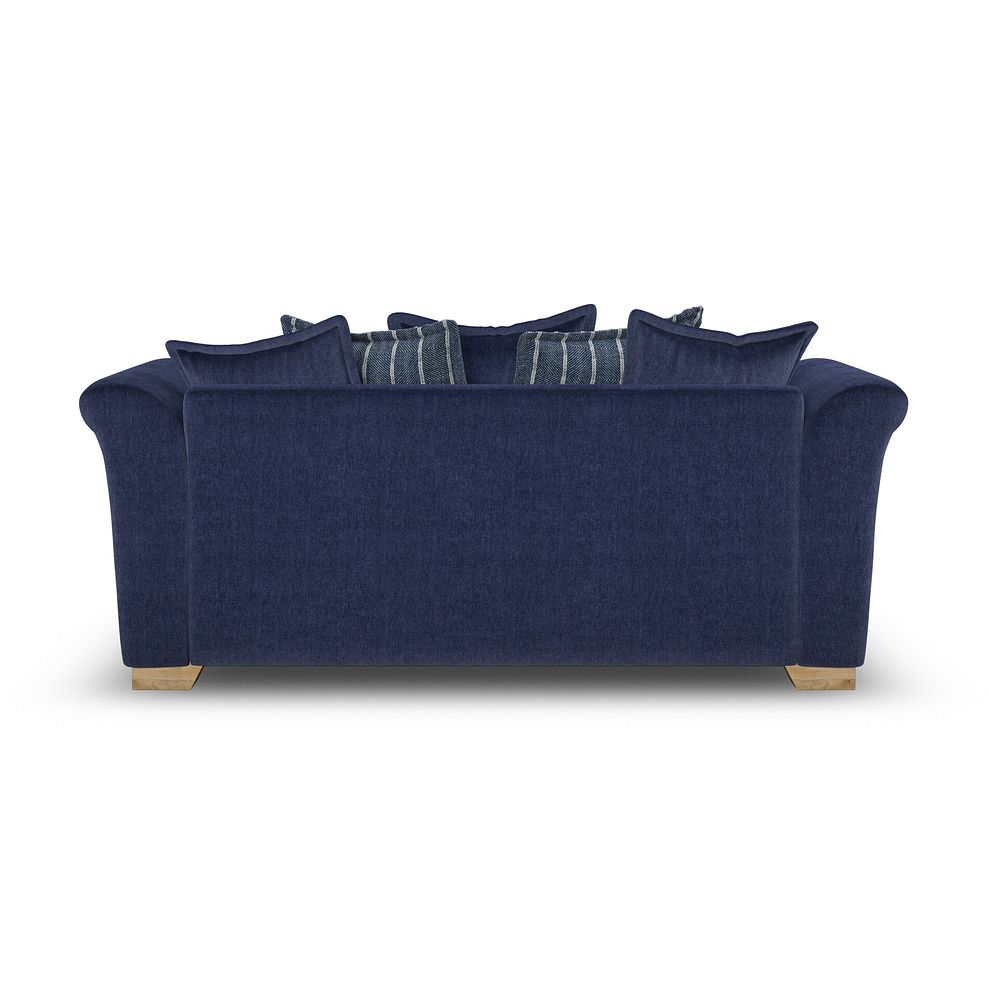 Milldale 3 Seater Pillow Back Sofa in Garda Atomic Fabric with Navy Scatters 4