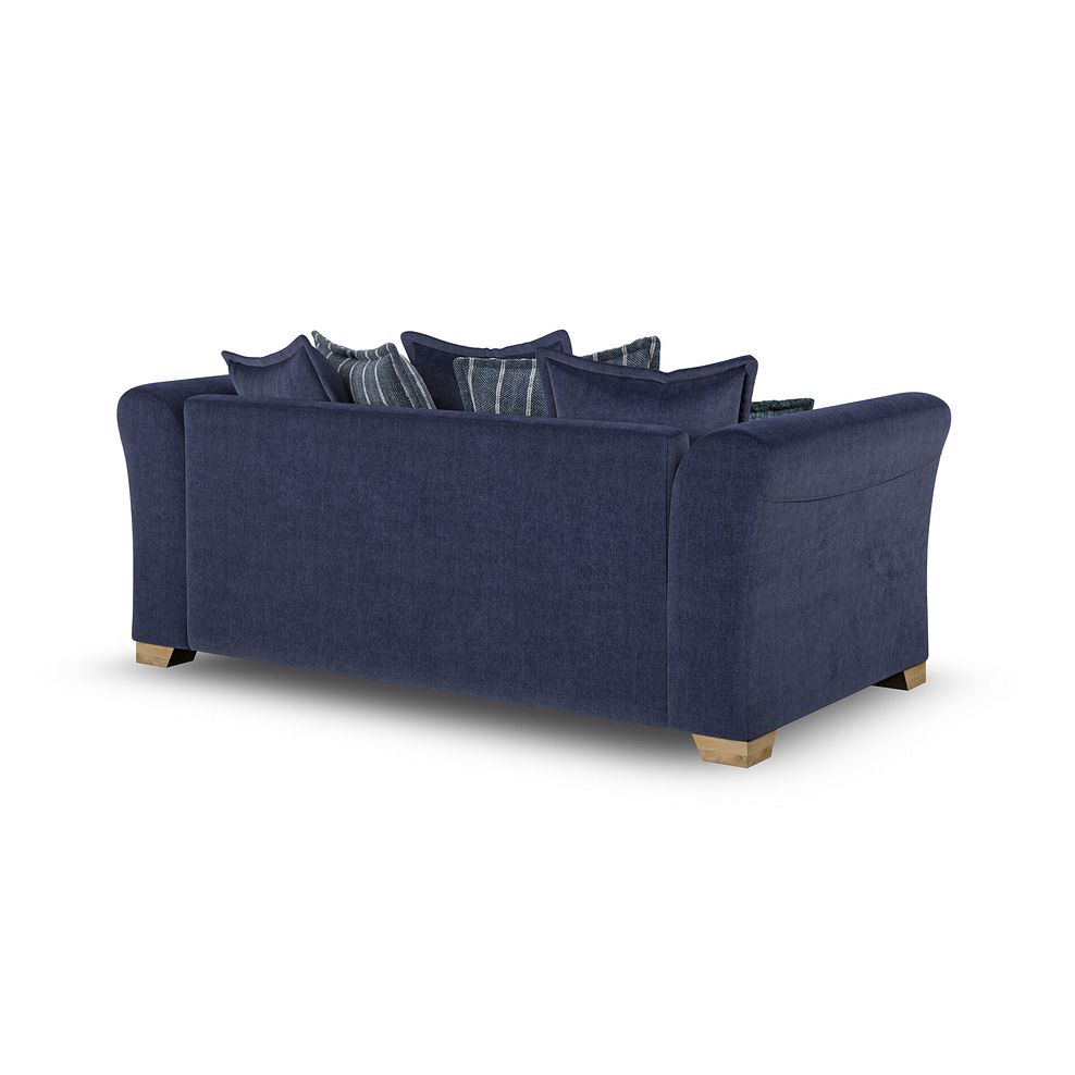 Milldale 3 Seater Pillow Back Sofa in Garda Atomic Fabric with Navy Scatters 5