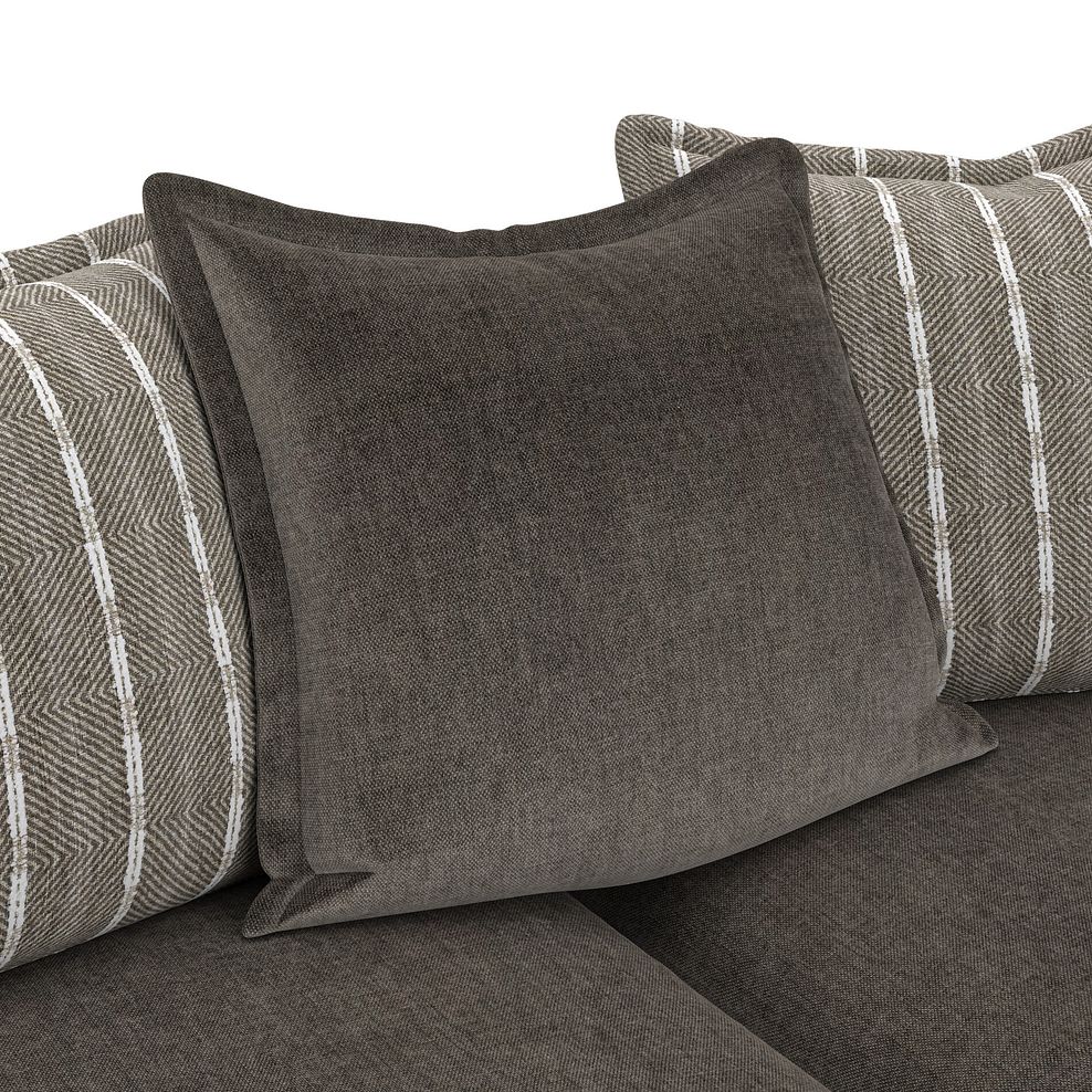 Milldale 3 Seater Pillow Back Sofa in Garda Moody Fabric with Earth Scatters 10