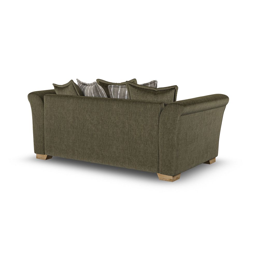 Milldale 3 Seater Pillow Back Sofa in Garda Seaweed Fabric with Earth Scatters 3