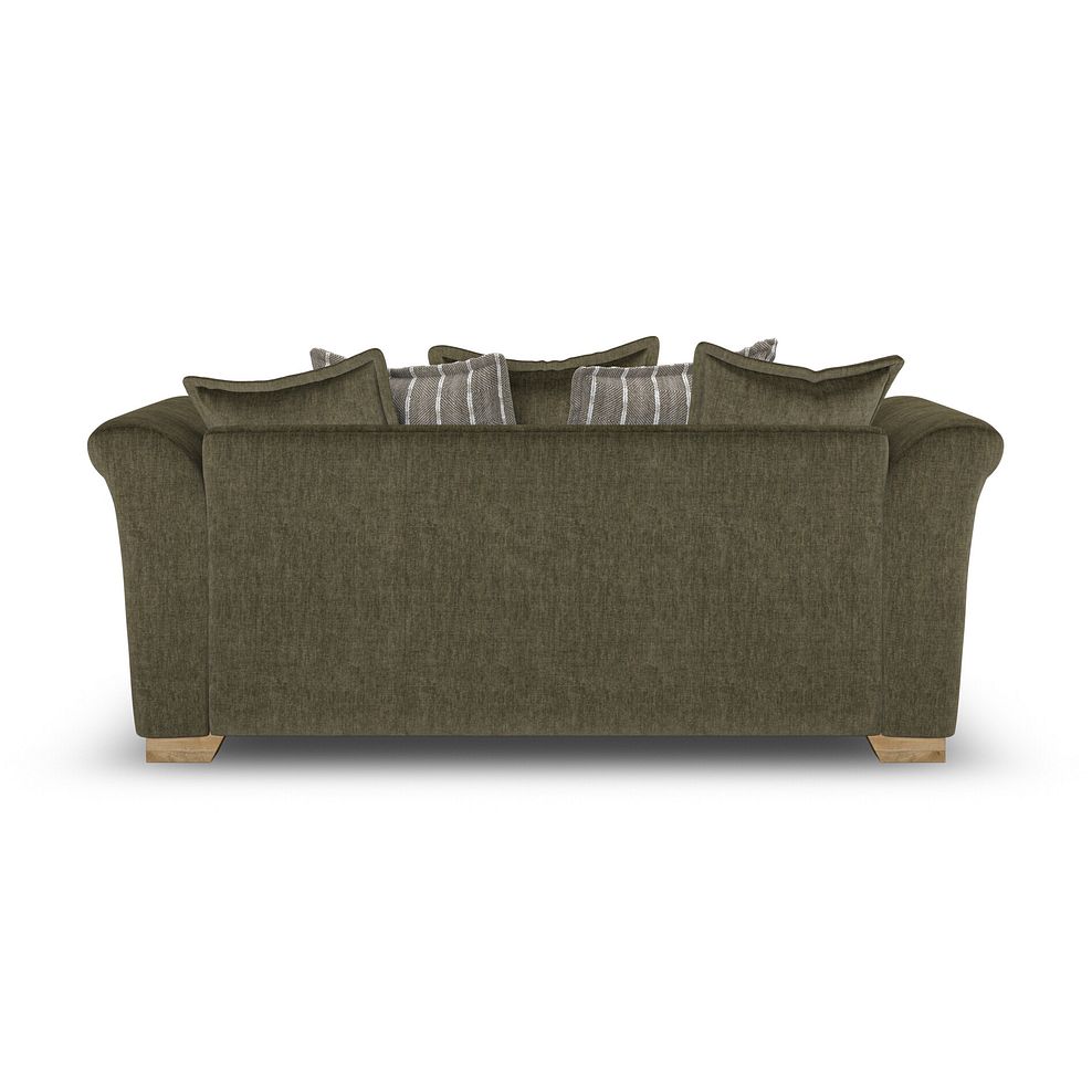 Milldale 3 Seater Pillow Back Sofa in Garda Seaweed Fabric with Earth Scatters 4