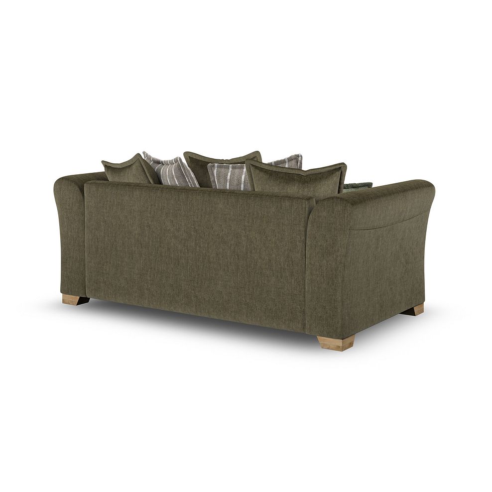 Milldale 3 Seater Pillow Back Sofa in Garda Seaweed Fabric with Earth Scatters 5