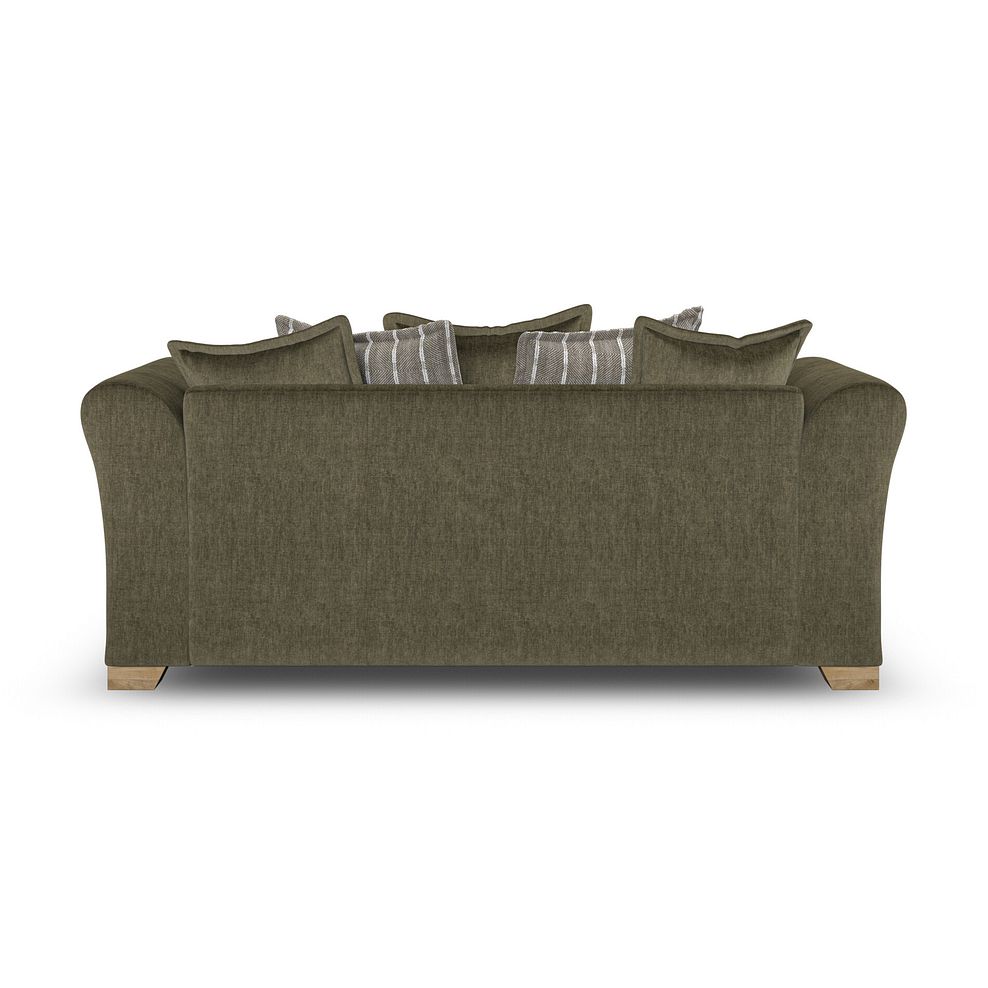 Milldale 3 Seater Pillow Back Sofa in Garda Seaweed Fabric with Earth Scatters 6