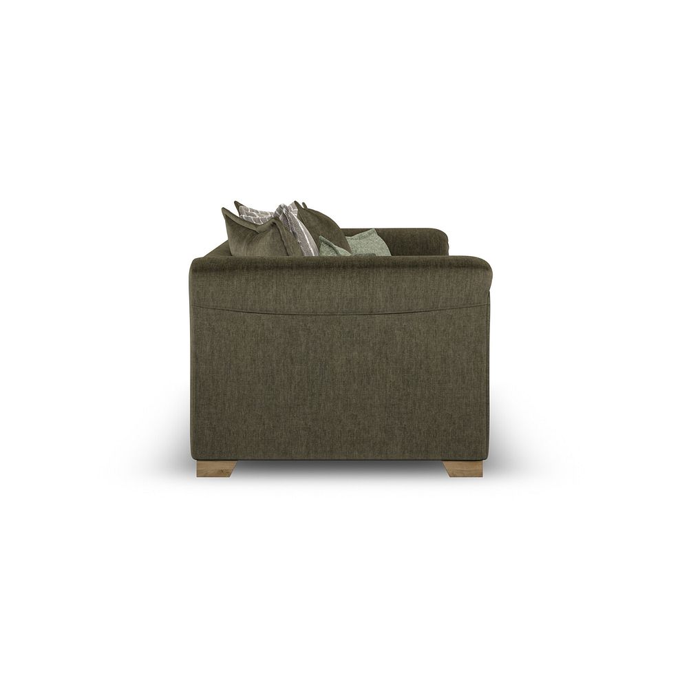 Milldale 3 Seater Pillow Back Sofa in Garda Seaweed Fabric with Earth Scatters 7