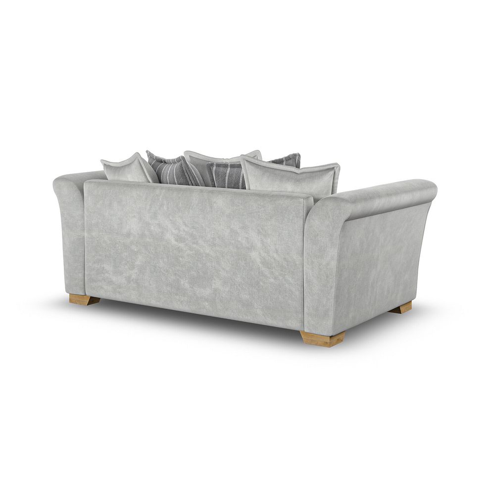 Milldale 3 Seater Pillow Back Sofa in Garda Showers Fabric with Grey Scatters 3