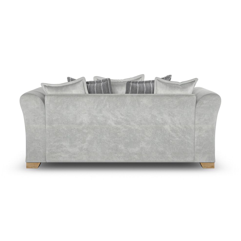 Milldale 3 Seater Pillow Back Sofa in Garda Showers Fabric with Grey Scatters 6