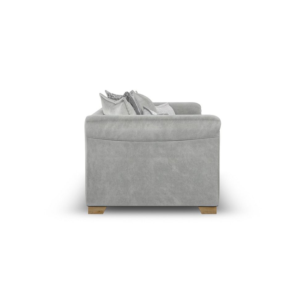 Milldale 3 Seater Pillow Back Sofa in Garda Showers Fabric with Grey Scatters 7