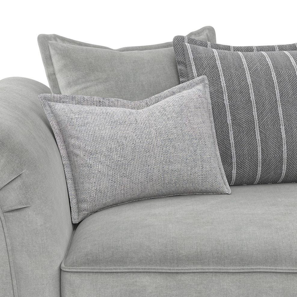 Milldale 3 Seater Pillow Back Sofa in Garda Showers Fabric with Grey Scatters 8