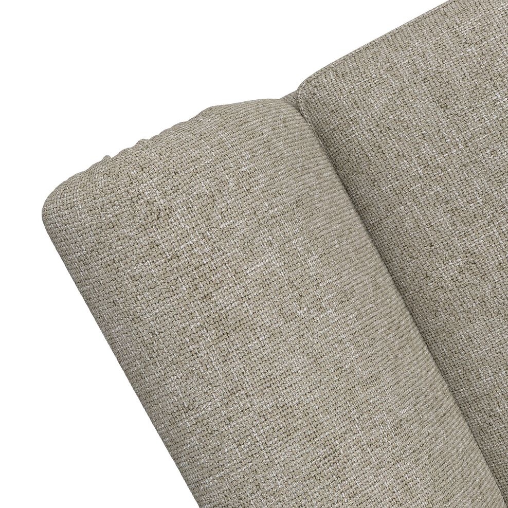 Milldale 3 Seater Pillow Back Sofa in Milo Mink Fabric with Linen Scatters 7