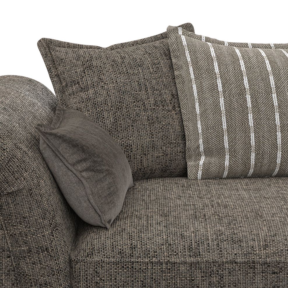 Milldale 3 Seater Pillow Back Sofa in  Milo Mocha Fabric with Earth Scatters 8
