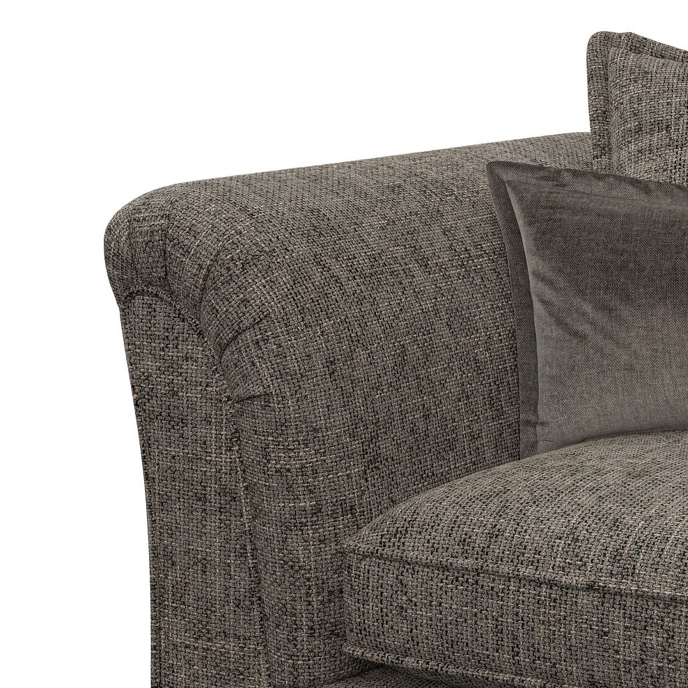 Milldale 3 Seater Pillow Back Sofa in  Milo Mocha Fabric with Earth Scatters 9
