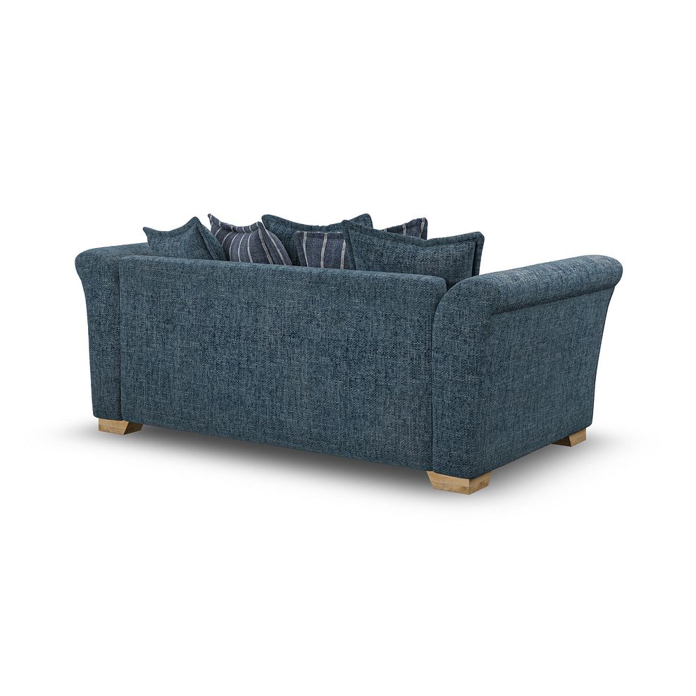 Milldale 3 Seater Pillow Back Sofa in  Milo Navy Fabric with Navy Scatters 3