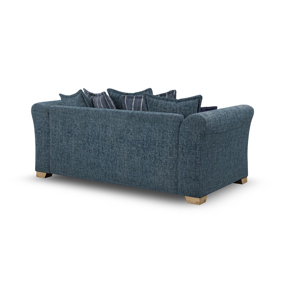 Milldale 3 Seater Pillow Back Sofa in  Milo Navy Fabric with Navy Scatters 5