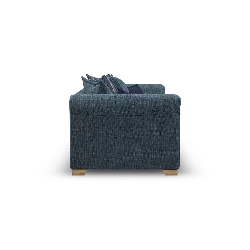 Milldale 3 Seater Pillow Back Sofa in  Milo Navy Fabric with Navy Scatters 7